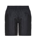 Dolce & Gabbana Black Plaque Plate Drawstring Swimshorts in Black