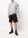 Stone Island Compass-badge Logo Hoodie in Grey