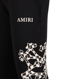 Amiri Checkered Bone Sweatpants in Black