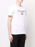 Dolce & Gabbana Cotton T-shirt with DG Embroidery and Patch White