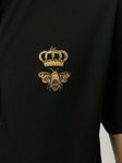 Dolce & Gabbana Men's Embroidery Piquet Polo Black