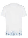 Fendi FF Monogram Faded Print Avio T-Shirt in White