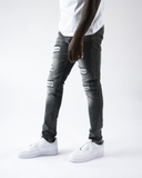 Magiri Douai Ripped Patch Jeans in Grey