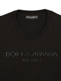 Dolce & Gabbana Black Sicily Logo Printed T-Shirt in Black