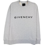 Givenchy Archetype Slim Fit Sweatshirt In Fleece Light Grey