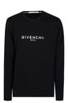 Givenchy Paris Vintage Signature Broken Logo Sweatshirt in Black