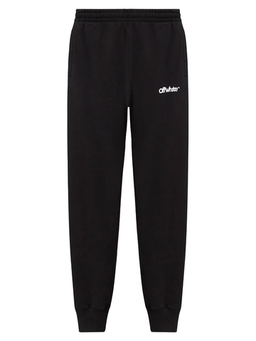 Off-White Chunky Logo Cuffed Joggers in Black