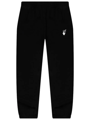 Off-White Small Hands Off Printed Logo Joggers in Black