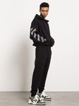 Off-White Chunky Logo Cuffed Joggers in Black