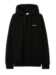 Burberry Pink Oak Leaf Crest Logo Hoodie in Black