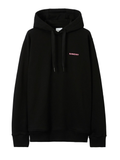 Burberry Pink Oak Leaf Crest Logo Hoodie in Black