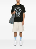 Kenzo Oversized Elephant Logo Printed T-Shirt in Black