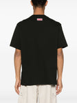 Kenzo Oversized Elephant Logo Printed T-Shirt in Black