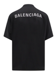 Balenciaga Reflective Logo Printed T-Shirt in Black