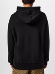 Gucci Interlocking GG Logo Printed Hoodie in Black