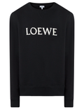 Loewe Logo Embroidered Sweatshirt in Black