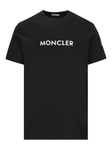 Moncler Rubber Print Logo T-Shirt in Black