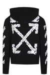 Off-White Airport Tape Logo Hoodie in Black