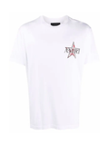 Amiri Paisley Red Star Printed Logo T-Shirt in White