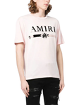 Amiri MA Bar Applique Logo T-Shirt in Pink