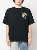 Rhude Moonlight Tropics Logo Print T-Shirt in Black