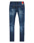 Dsquared2 DSQ2 Patch Ripped Skater Jeans in Blue