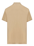 Burberry Branded Eddie Circle Logo Polo Shirt in Beige