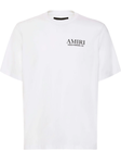 Amiri Hollywood Bones Stacked Logo T-Shirt in White