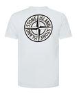 Stone Island Institutional Four Compass Printed T-Shirt in White