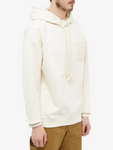 Loewe Anagram Patch Pocket Hoodie in White Ash