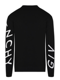 Givenchy Refracted Embroidered Logo Sweatshirt in Black