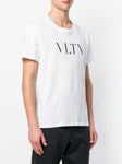 Valentino Black Bold VLTN Print Logo T-Shirt in White