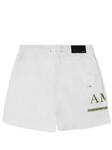 Amiri Logo Printed Swim Shorts in White