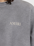 Amiri Aged Puff Logo Sweatshirt in Grey